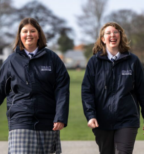 Branded school uniform jackets